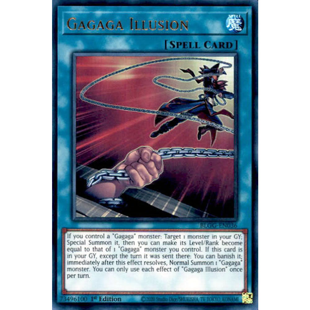 Gagaga Illusion BLGG-EN036 Yu-Gi-Oh! Card from the Battles of Legend: Glorious Gallery Set