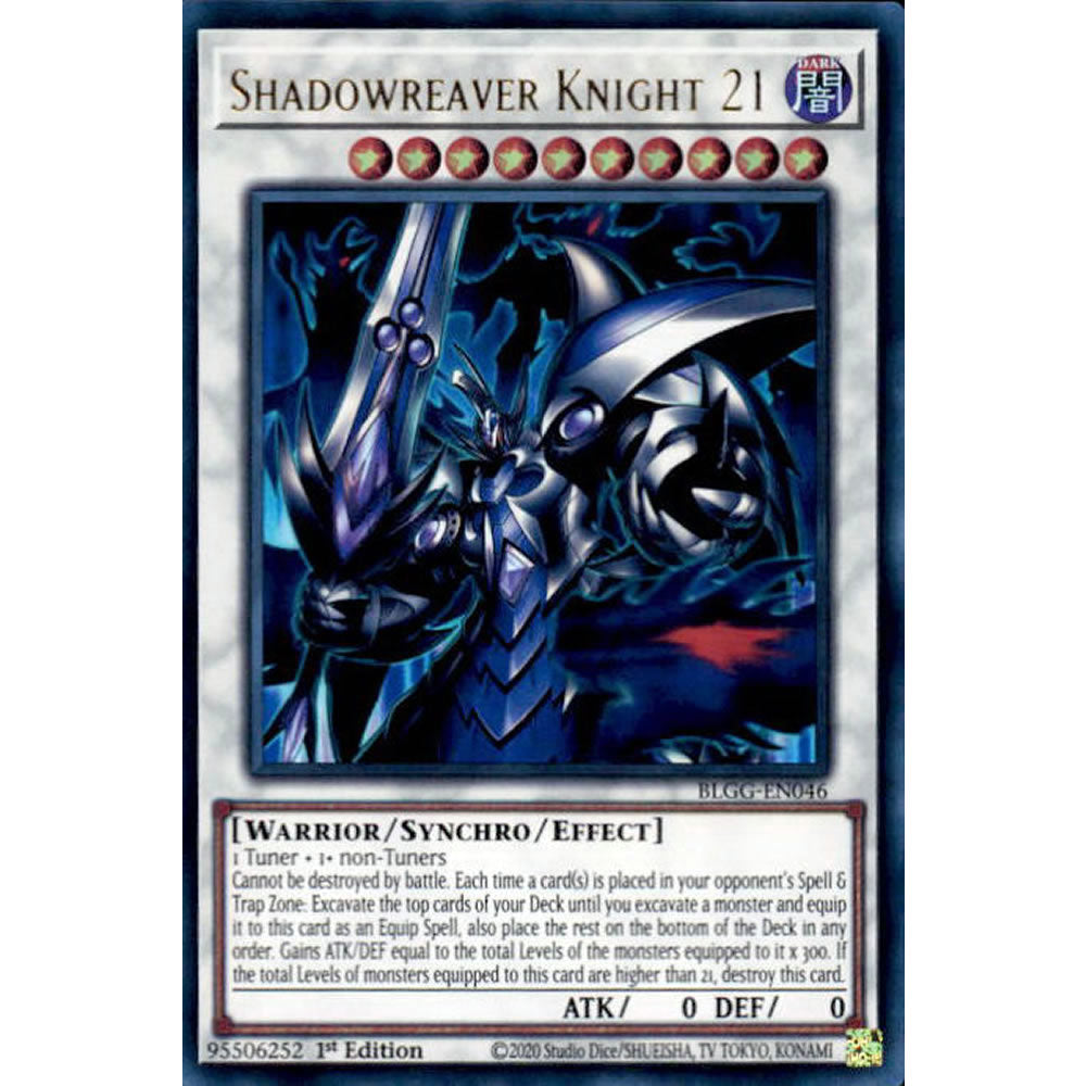 Shadowreaver Knight 21 BLGG-EN046 Yu-Gi-Oh! Card from the Battles of Legend: Glorious Gallery Set