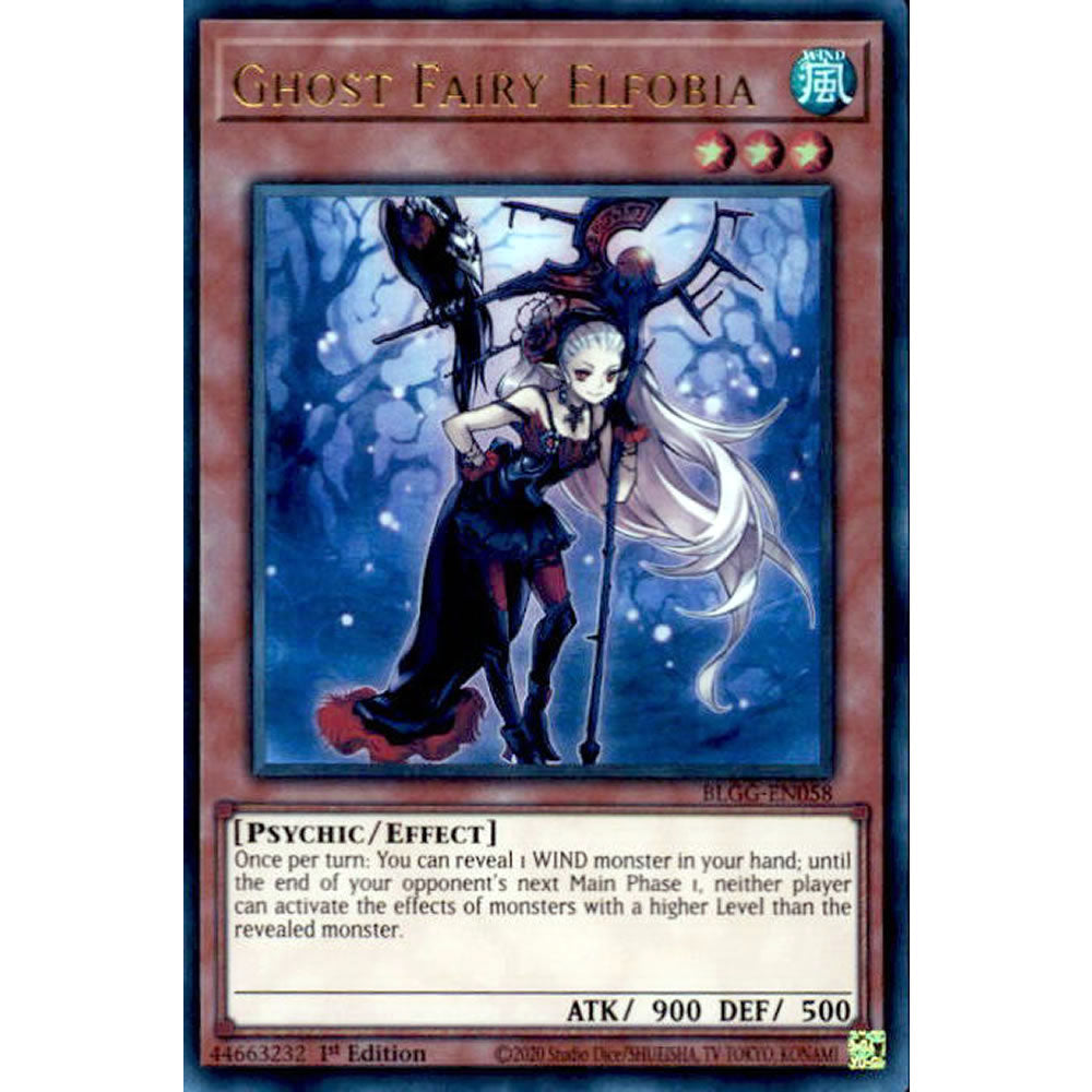 Ghost Fairy Elfobia BLGG-EN058 Yu-Gi-Oh! Card from the Battles of Legend: Glorious Gallery Set
