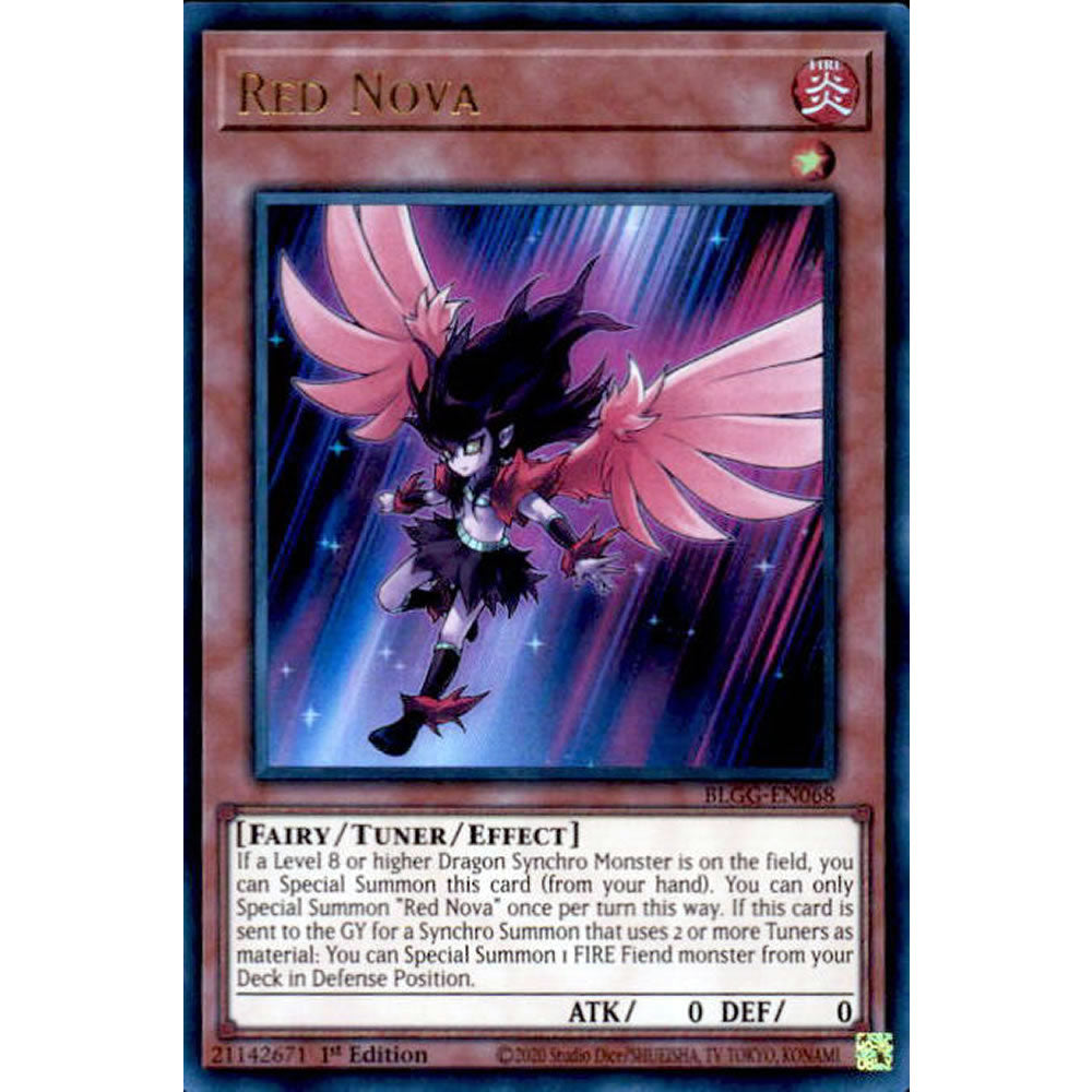 Red Nova BLGG-EN068 Yu-Gi-Oh! Card from the Battles of Legend: Glorious Gallery Set