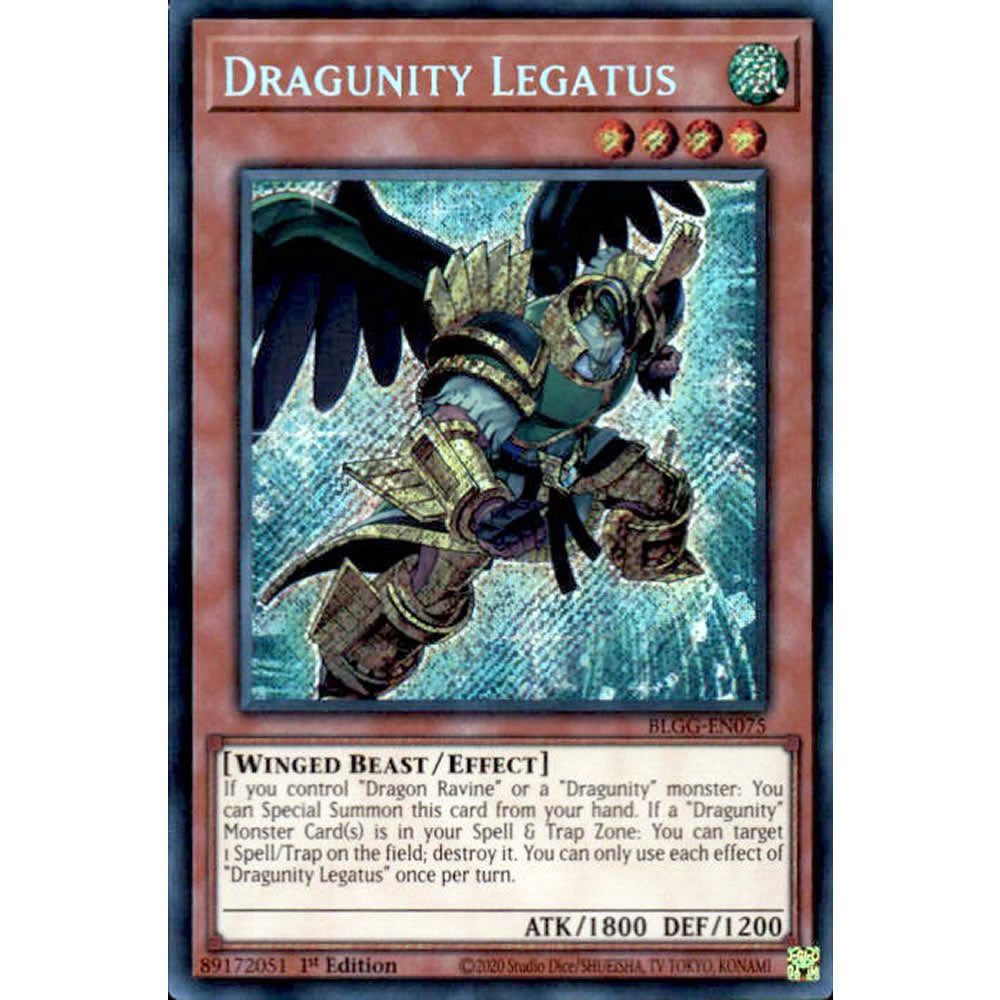Dragunity Legatus BLGG-EN075 Yu-Gi-Oh! Card from the Battles of Legend: Glorious Gallery Set