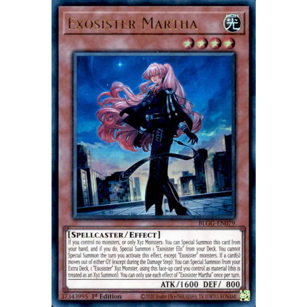 Exosister Martha BLGG-EN079 Yu-Gi-Oh! Card from the Battles of Legend: Glorious Gallery Set