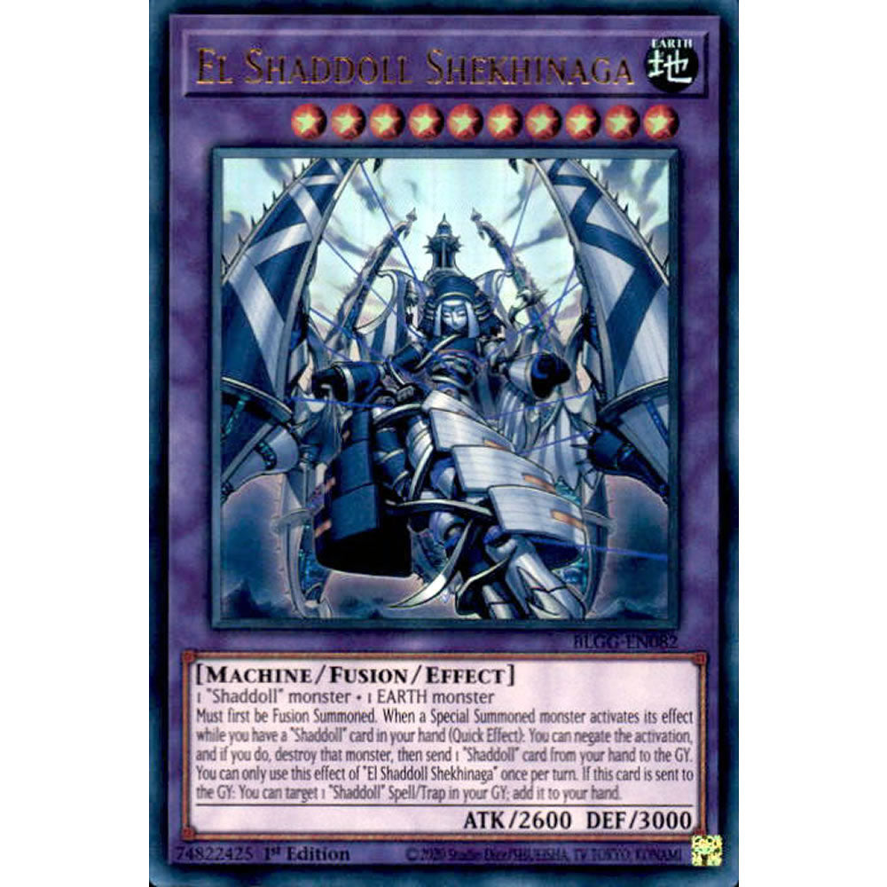 El Shaddoll Shekhinaga BLGG-EN082 Yu-Gi-Oh! Card from the Battles of Legend: Glorious Gallery Set