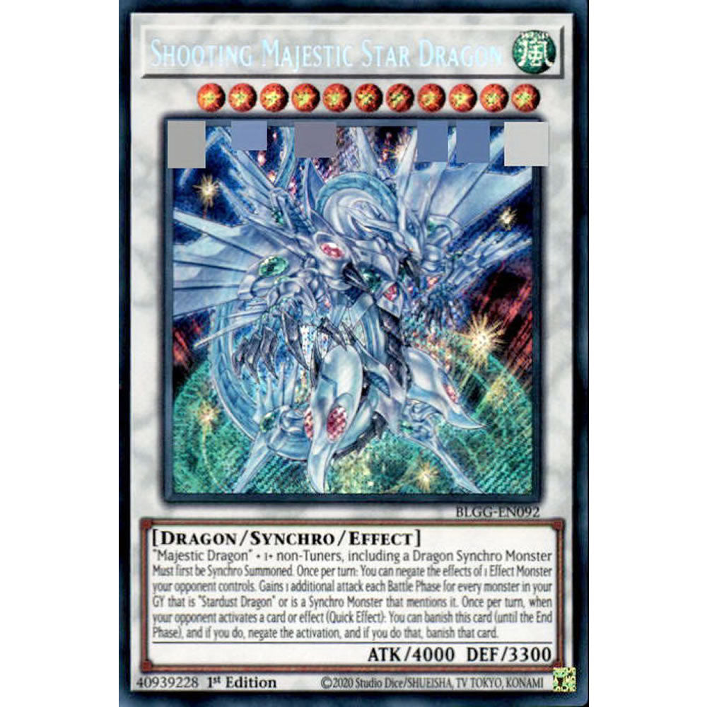 Shooting Majestic Star Dragon BLGG-EN092 Yu-Gi-Oh! Card from the Battles of Legend: Glorious Gallery Set