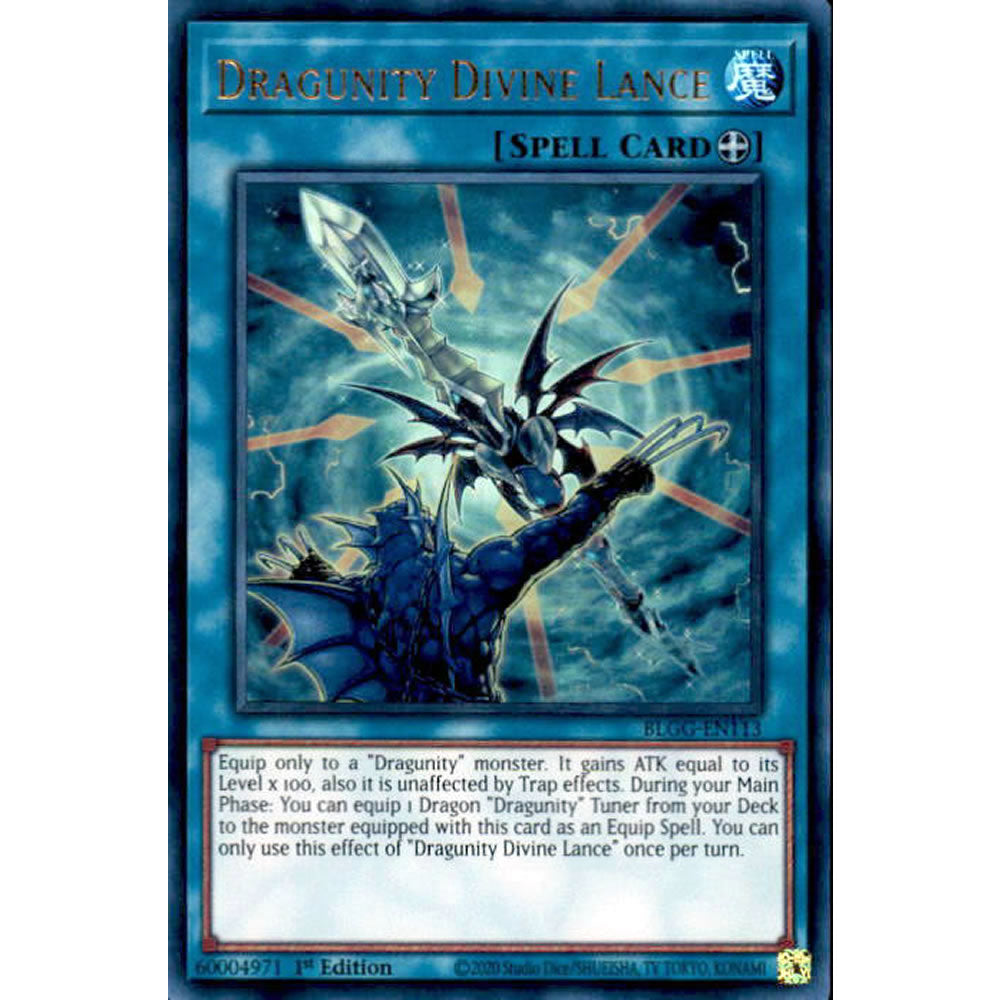 Dragunity Divine Lance BLGG-EN113 Yu-Gi-Oh! Card from the Battles of Legend: Glorious Gallery Set