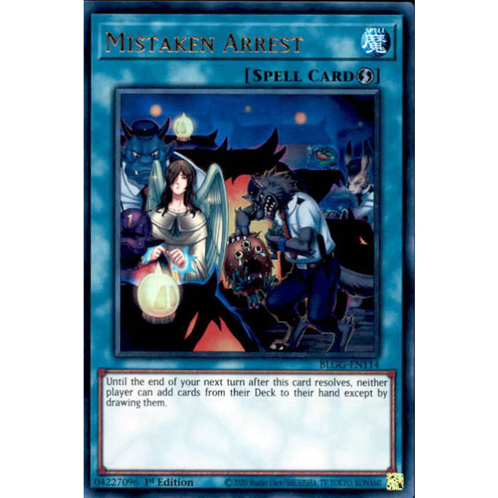 Mistaken Arrest BLGG-EN114 Yu-Gi-Oh! Card from the Battles of Legend: Glorious Gallery Set
