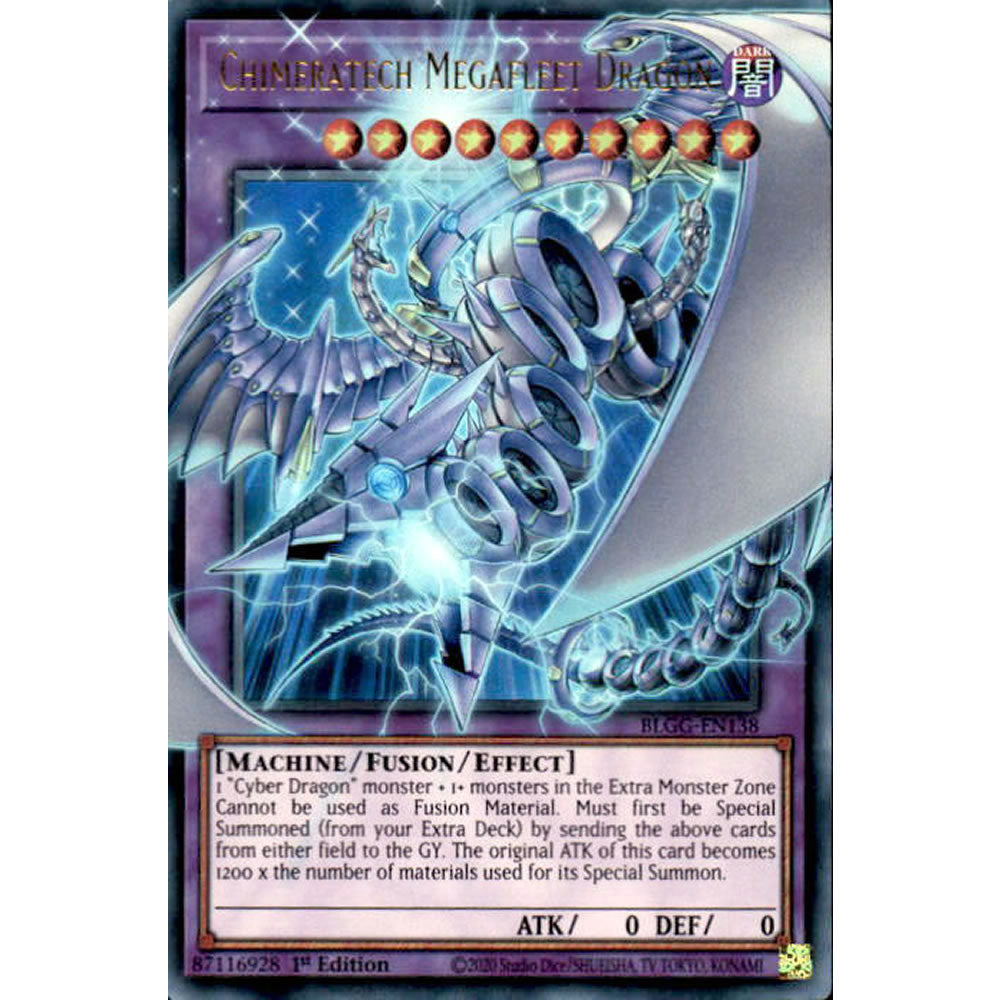 Chimeratech Megafleet Dragon BLGG-EN138 Yu-Gi-Oh! Card from the Battles of Legend: Glorious Gallery Set