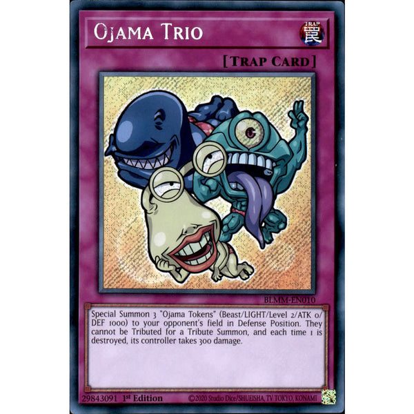 yugioh warrior deck list Ojama Trio BLMM-EN010 Yu-Gi-Oh! Card