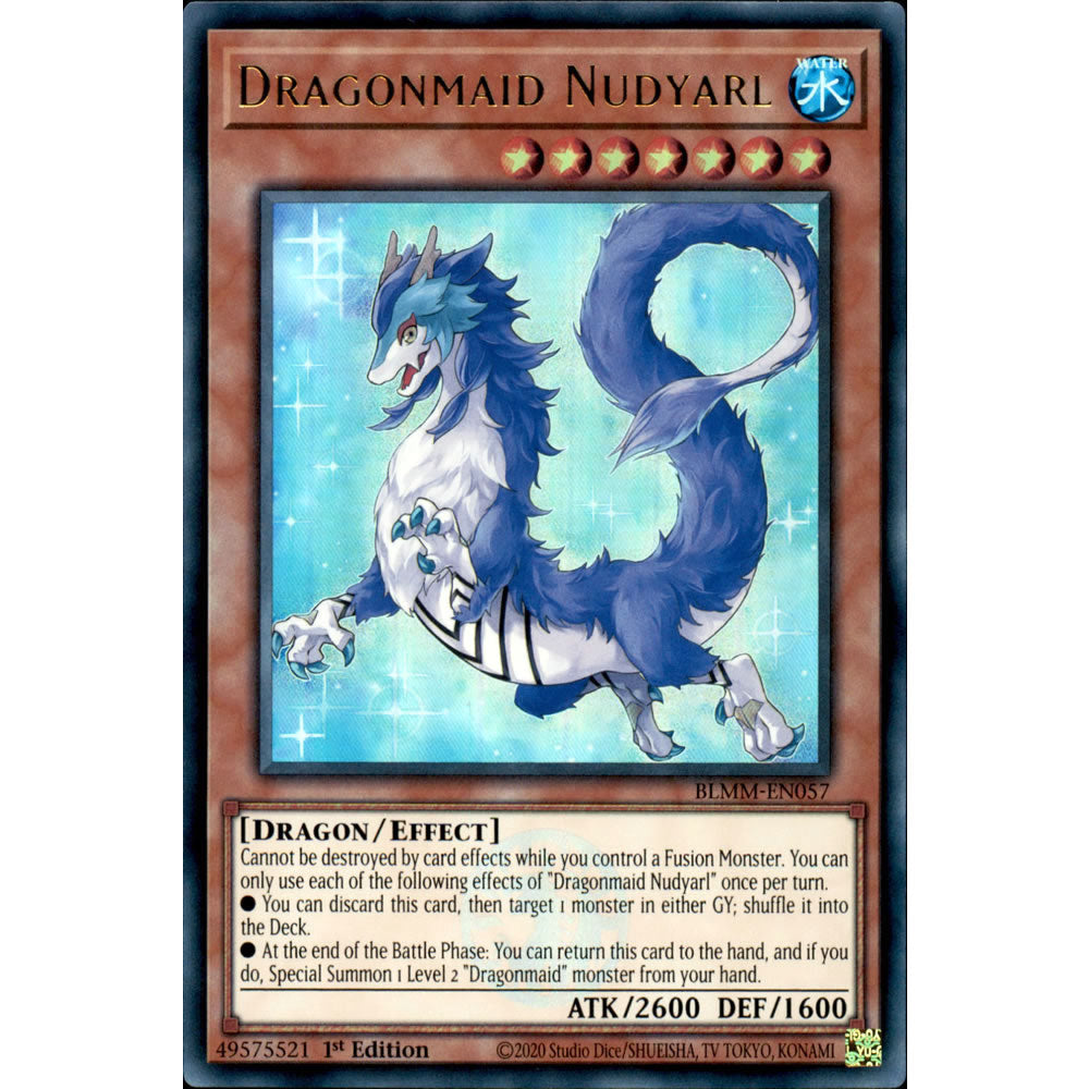 Dragonmaid Nudyarl BLMM-EN057 Yu-Gi-Oh! Card from the Battles of Legend: Monster Mayhem Set