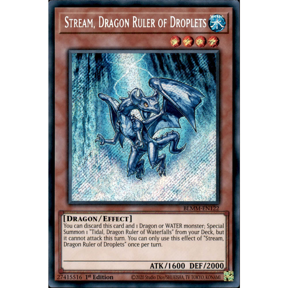 Stream, Dragon Ruler of Droplets BLMM-EN122 Yu-Gi-Oh! Card from the Battles of Legend: Monster Mayhem Set