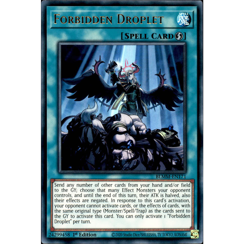 Forbidden Droplet BLMM-EN171 Yu-Gi-Oh! Card from the Battles of Legend: Monster Mayhem Set