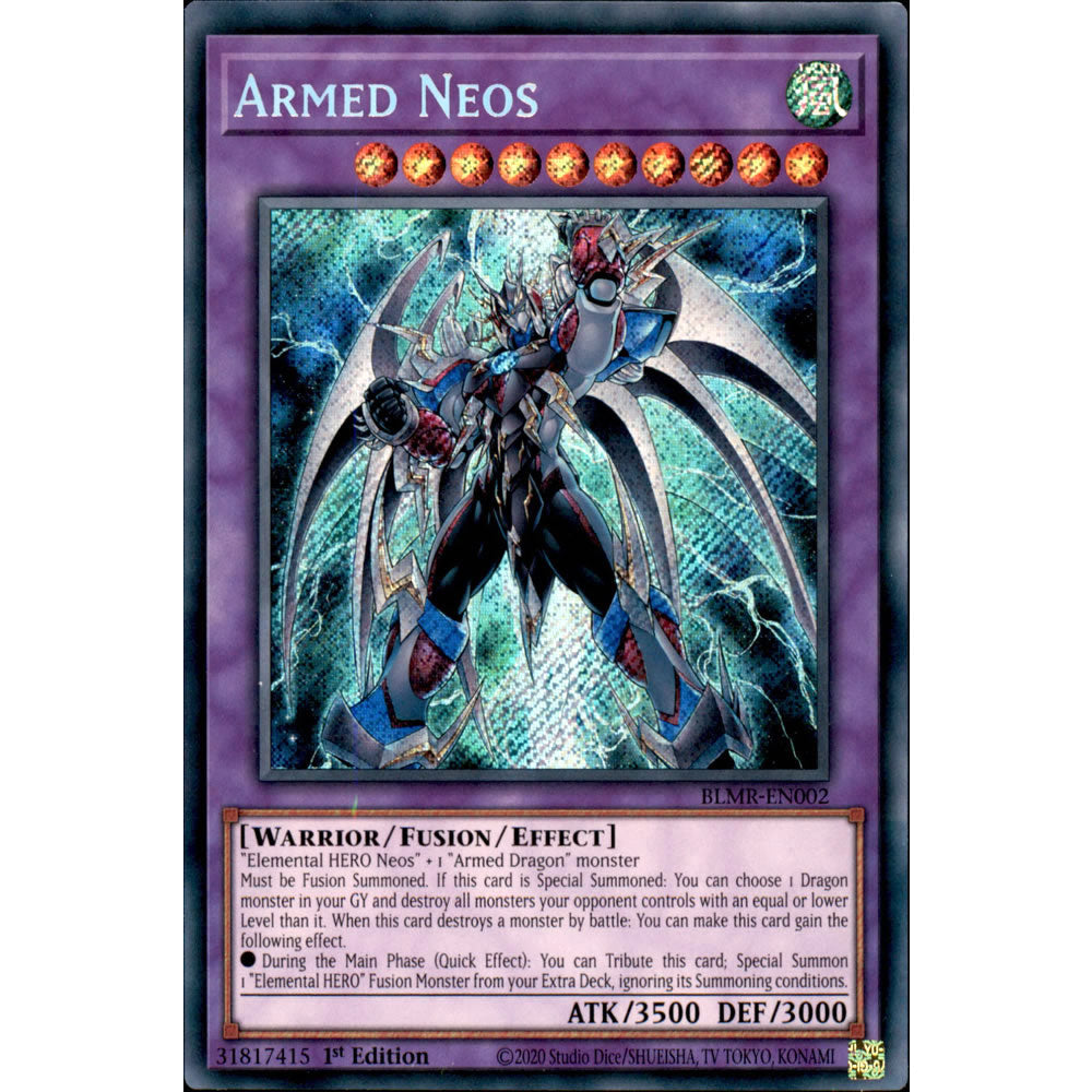 Armed Neos BLMR-EN002 Yu-Gi-Oh! Card from the Battles of Legend: Monstrous Revenge Set