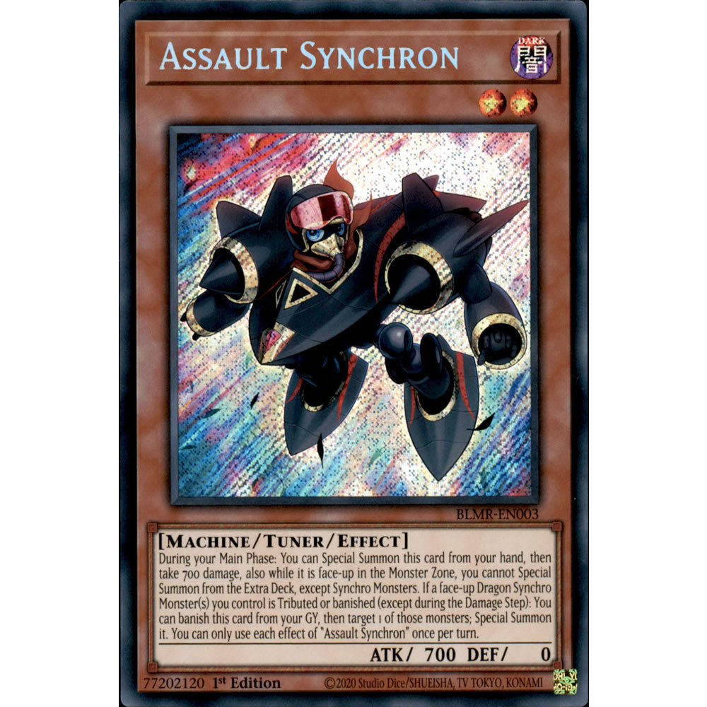 Assault Synchron BLMR-EN003 Yu-Gi-Oh! Card from the Battles of Legend: Monstrous Revenge Set