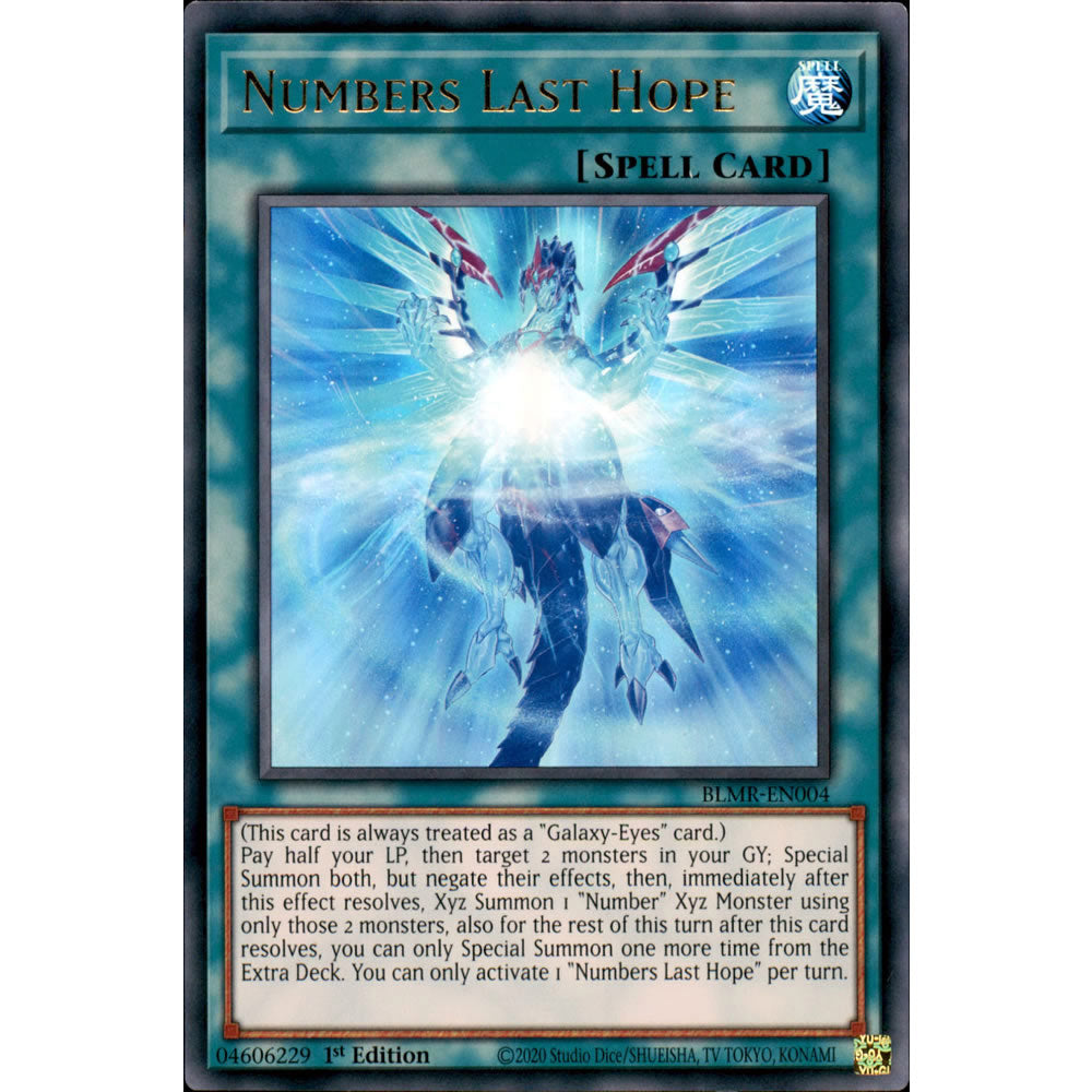 Numbers Last Hope BLMR-EN004 Yu-Gi-Oh! Card from the Battles of Legend: Monstrous Revenge Set