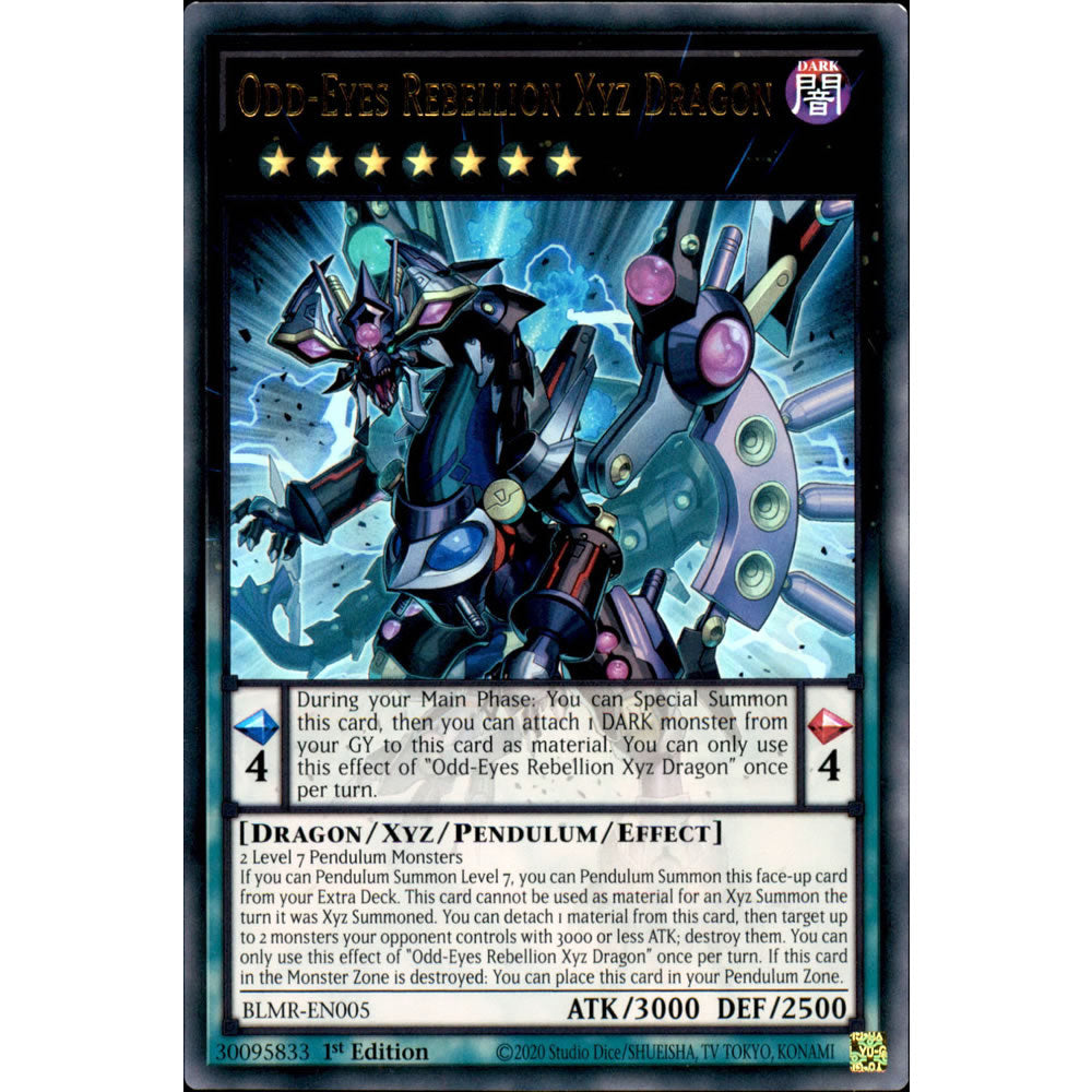 Odd-Eyes Rebellion Xyz Dragon BLMR-EN005 Yu-Gi-Oh! Card from the Battles of Legend: Monstrous Revenge Set