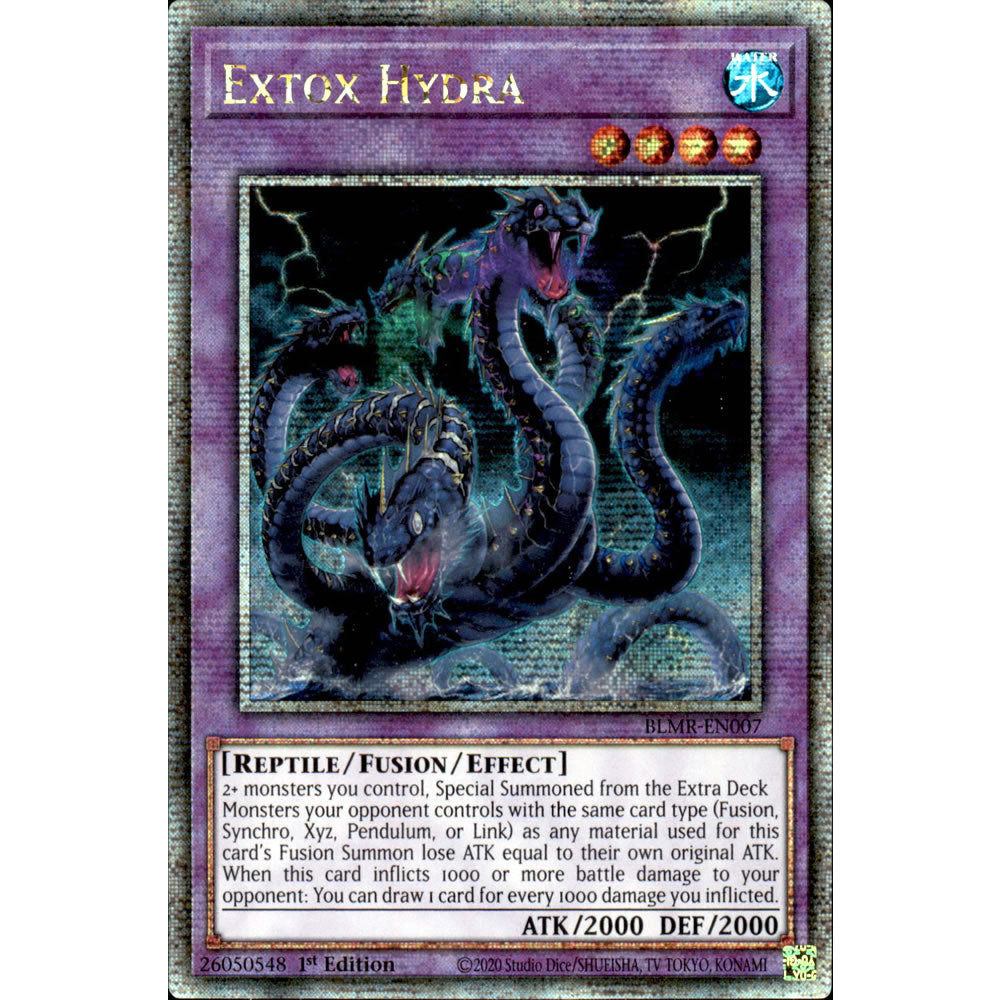 Extox Hydra BLMR-EN007 Yu-Gi-Oh! Card from the Battles of Legend: Monstrous Revenge Set