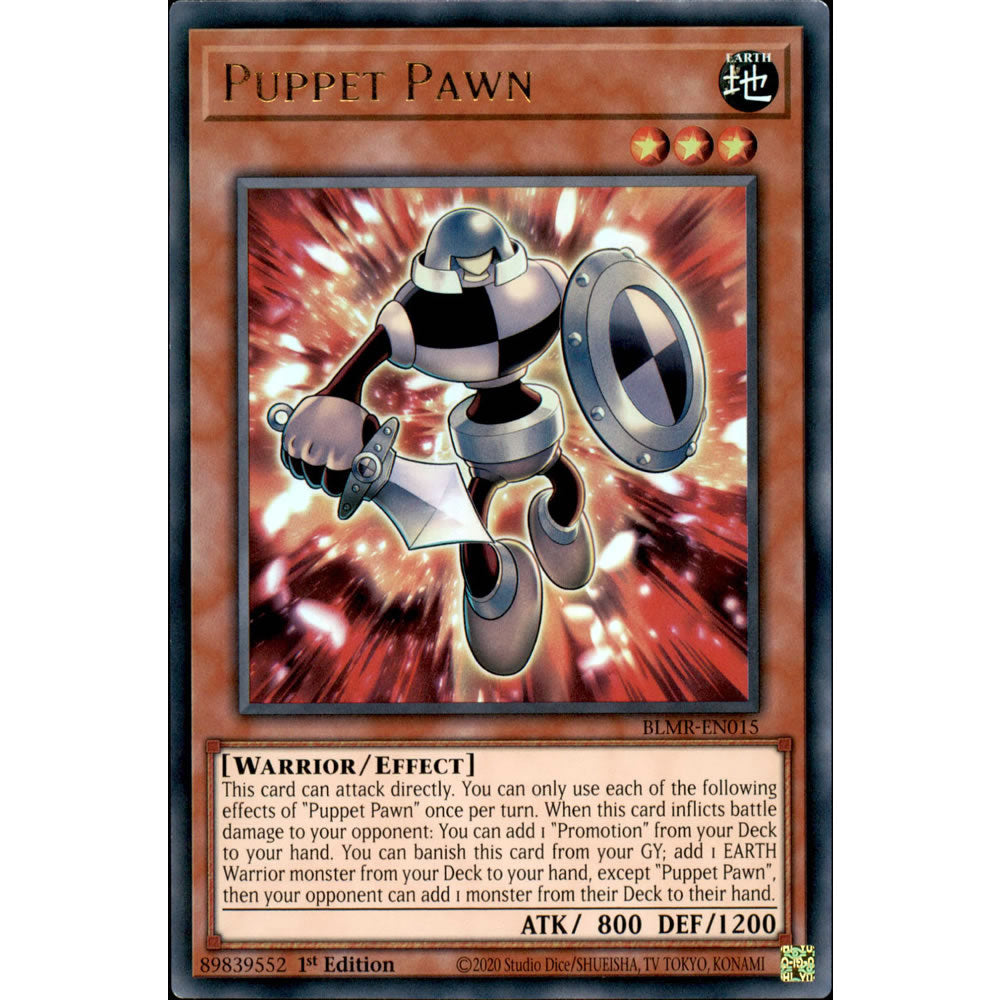 Puppet Pawn BLMR-EN015 Yu-Gi-Oh! Card from the Battles of Legend: Monstrous Revenge Set