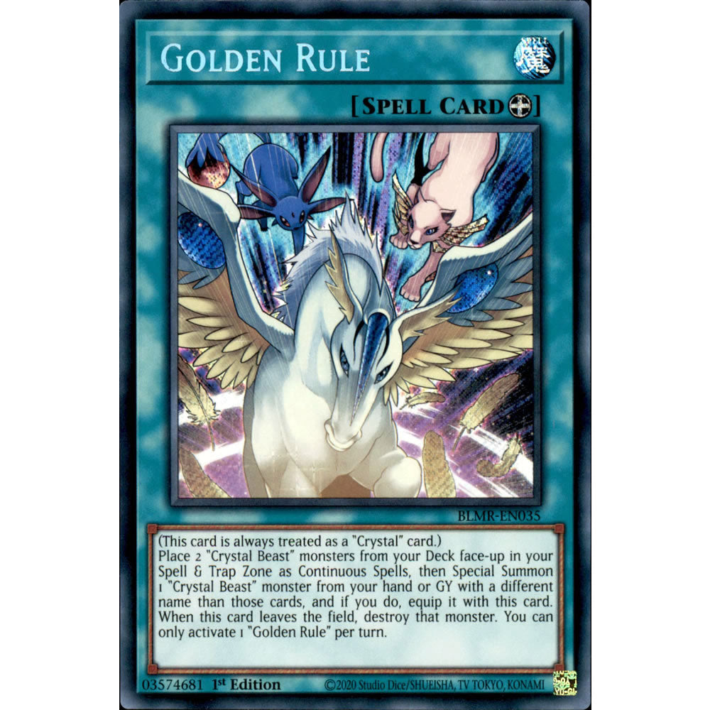 Golden Rule BLMR-EN035 Yu-Gi-Oh! Card from the Battles of Legend: Monstrous Revenge Set