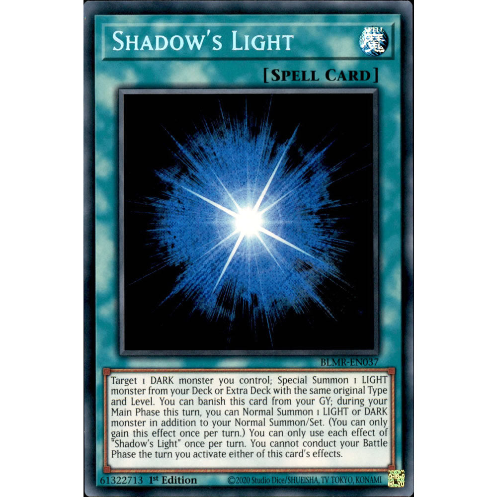 Shadow's Light BLMR-EN037 Yu-Gi-Oh! Card from the Battles of Legend: Monstrous Revenge Set