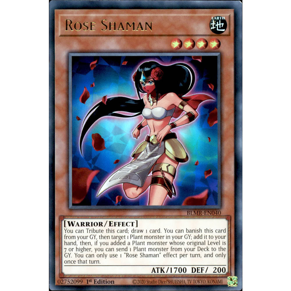 Rose Shaman BLMR-EN040 Yu-Gi-Oh! Card from the Battles of Legend: Monstrous Revenge Set