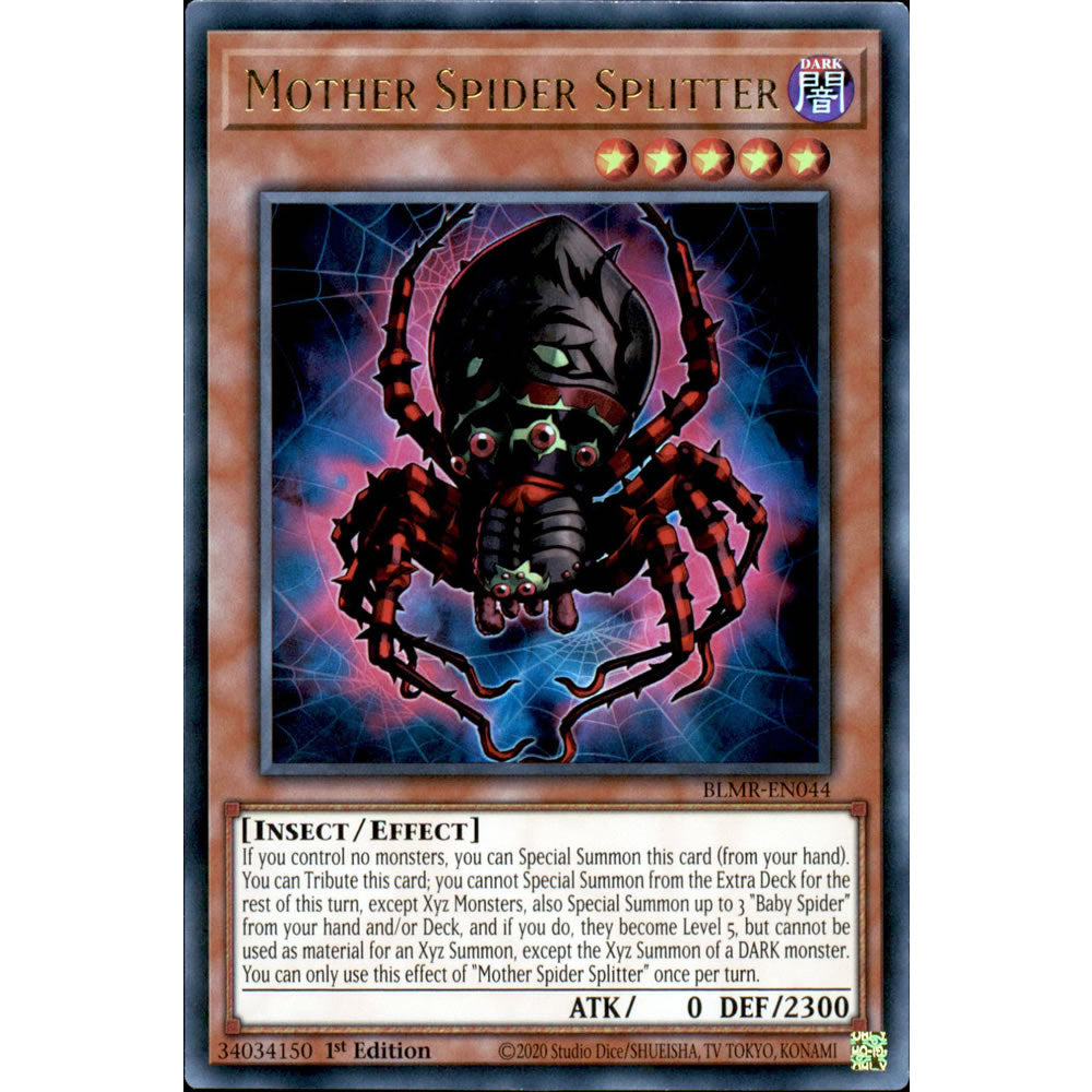 Mother Spider Splitter BLMR-EN044 Yu-Gi-Oh! Card from the Battles of Legend: Monstrous Revenge Set