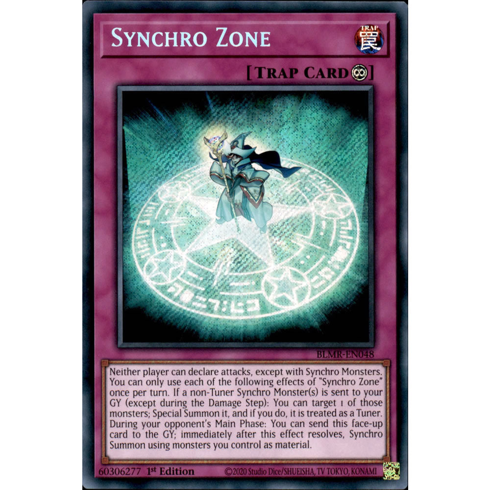 Synchro Zone BLMR-EN048 Yu-Gi-Oh! Card from the Battles of Legend: Monstrous Revenge Set