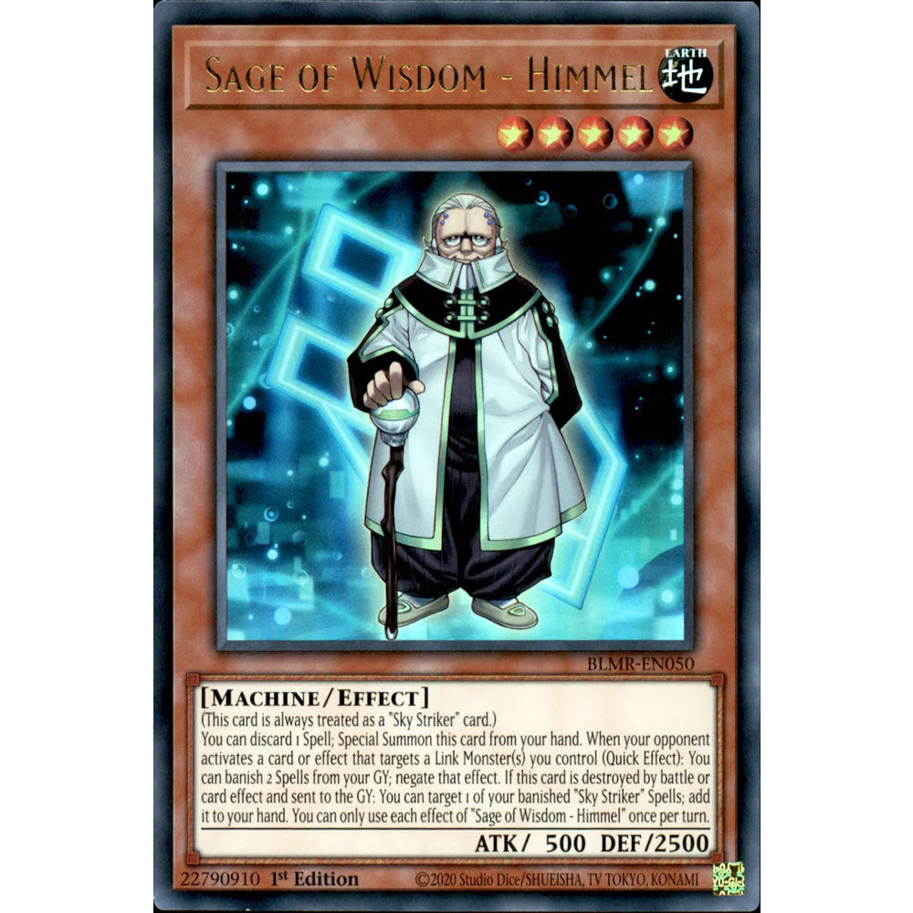 Sage of Wisdom - Himmel BLMR-EN050 Yu-Gi-Oh! Card from the Battles of Legend: Monstrous Revenge Set