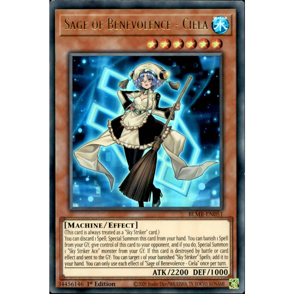 Sage of Benevolence - Ciela BLMR-EN051 Yu-Gi-Oh! Card from the Battles of Legend: Monstrous Revenge Set