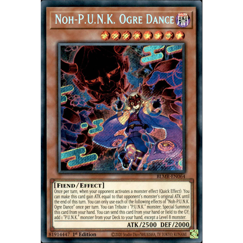Noh-P.U.N.K. Ogre Dance BLMR-EN064 Yu-Gi-Oh! Card from the Battles of Legend: Monstrous Revenge Set
