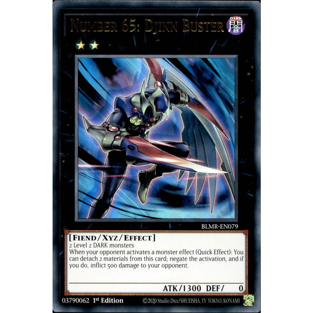 Number 65: Djinn Buster BLMR-EN079 Yu-Gi-Oh! Card from the Battles of Legend: Monstrous Revenge Set