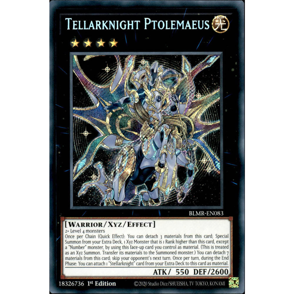Tellarknight Ptolemaeus BLMR-EN083 Yu-Gi-Oh! Card from the Battles of Legend: Monstrous Revenge Set
