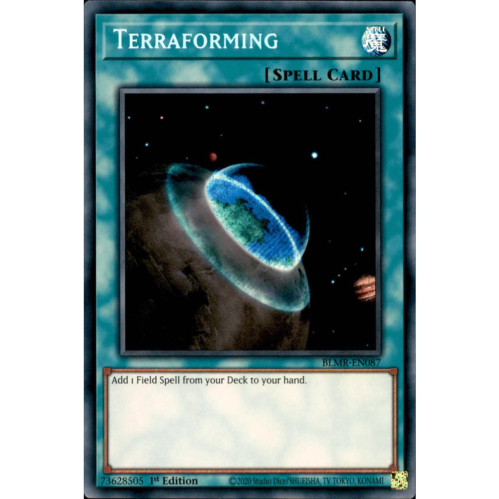 Terraforming BLMR-EN087 Yu-Gi-Oh! Card from the Battles of Legend: Monstrous Revenge Set