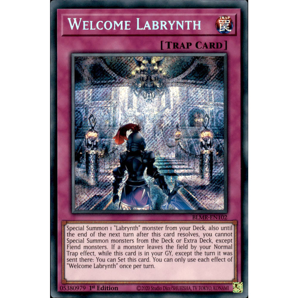 Welcome Labrynth BLMR-EN102 Yu-Gi-Oh! Card from the Battles of Legend: Monstrous Revenge Set