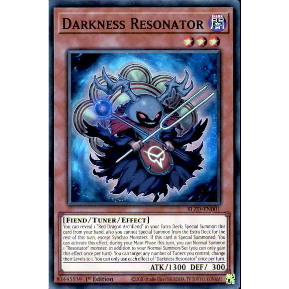 Darkness Resonator BLZD-EN001 Yu-Gi-Oh! Card from the Blazing Dominion Set