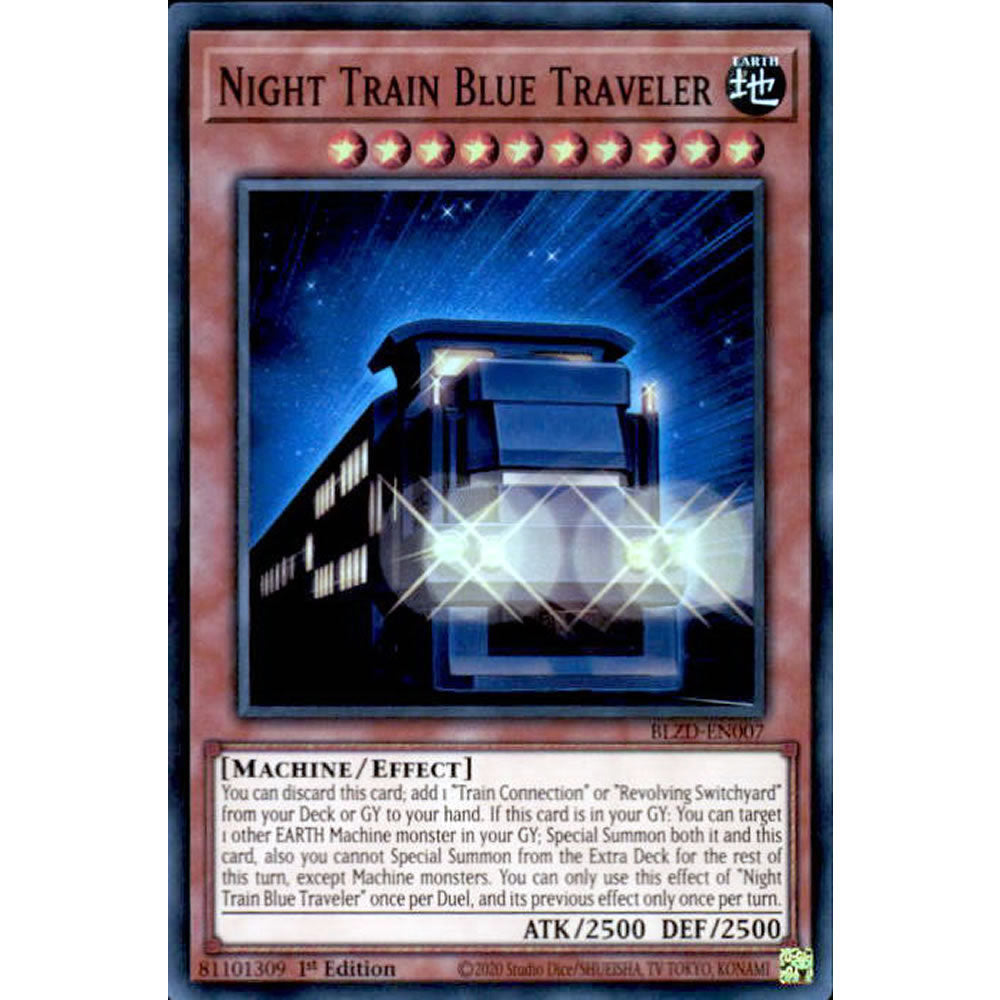 Night Train Blue Traveler BLZD-EN007 Yu-Gi-Oh! Card from the Blazing Dominion Set