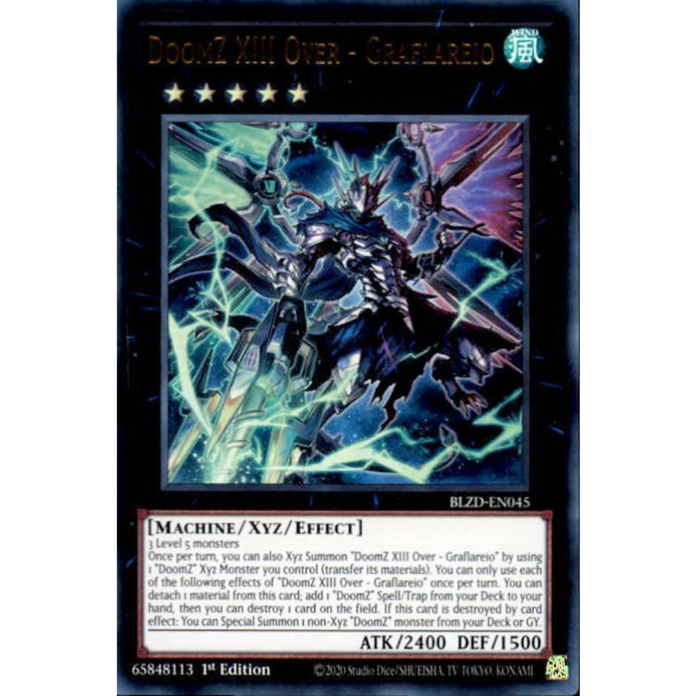 DoomZ XIII Over - Graflareio BLZD-EN045 Yu-Gi-Oh! Card from the Blazing Dominion Set