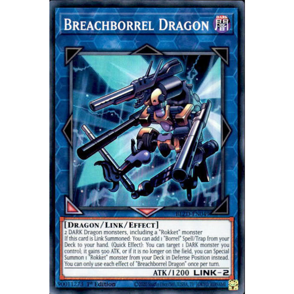 Breachborrel Dragon BLZD-EN049 Yu-Gi-Oh! Card from the Blazing Dominion Set