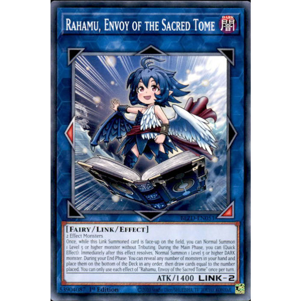 Rahamu, Envoy of the Sacred Tome BLZD-EN051 Yu-Gi-Oh! Card from the Blazing Dominion Set