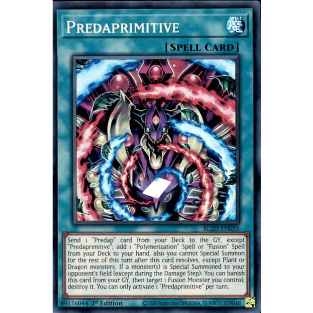 Predaprimitive BLZD-EN055 Yu-Gi-Oh! Card from the Blazing Dominion Set
