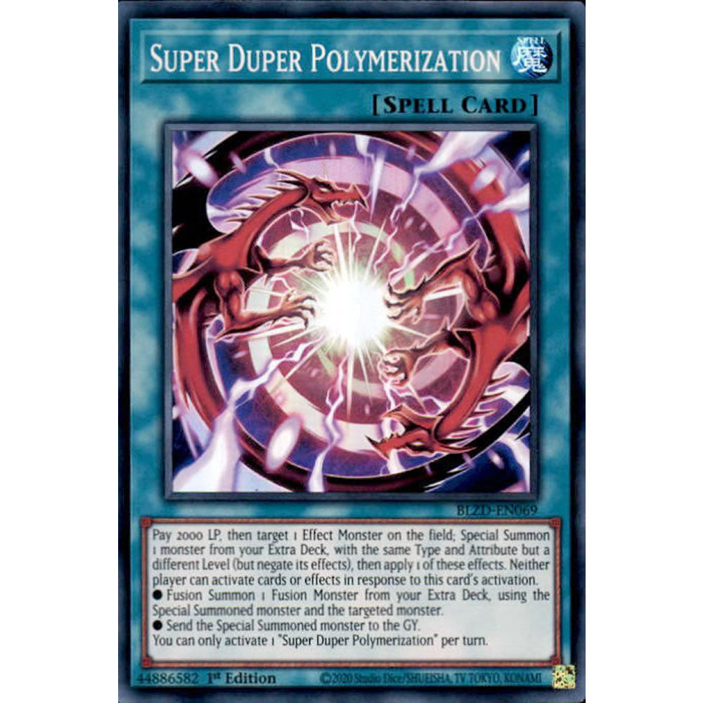 Super Duper Polymerization BLZD-EN069 Yu-Gi-Oh! Card from the Blazing Dominion Set
