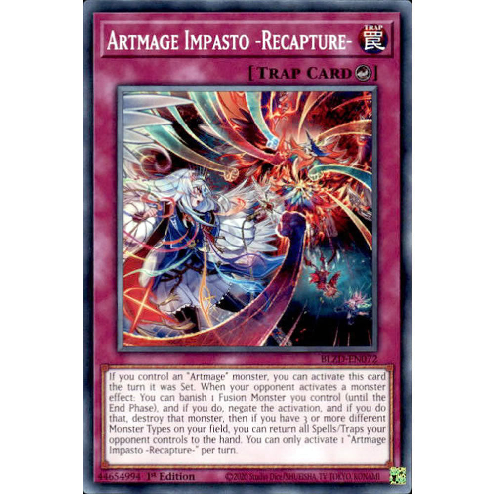 Artmage Impasto -Recapture- BLZD-EN072 Yu-Gi-Oh! Card from the Blazing Dominion Set