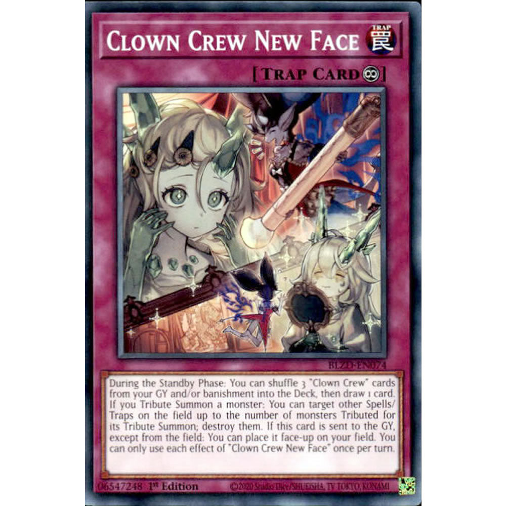 Clown Crew New Face BLZD-EN074 Yu-Gi-Oh! Card from the Blazing Dominion Set