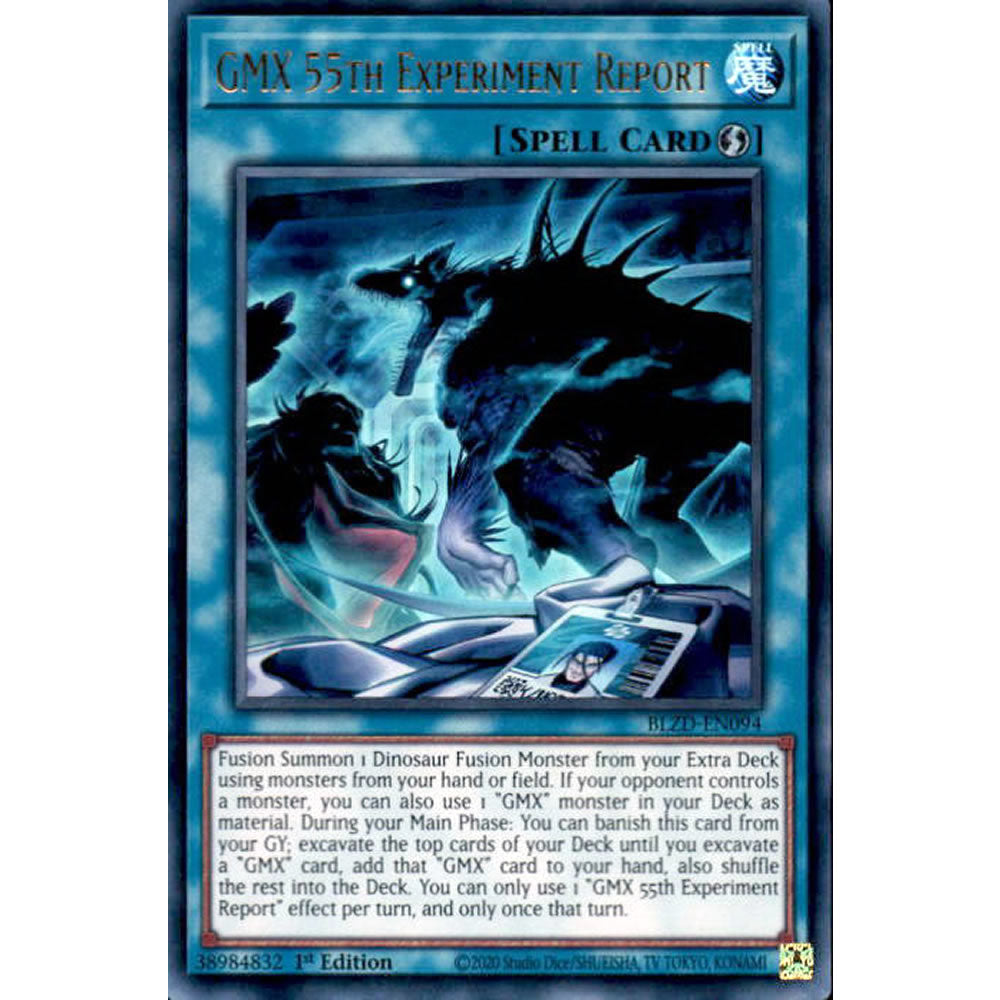 GMX 55th Experiment Report BLZD-EN094 Yu-Gi-Oh! Card from the Blazing Dominion Set