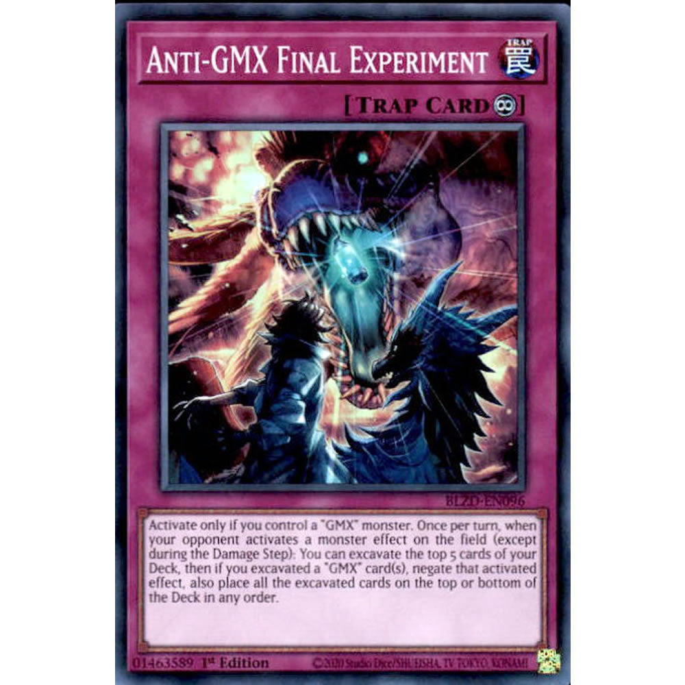 Anti-GMX Final Experiment BLZD-EN096 Yu-Gi-Oh! Card from the Blazing Dominion Set