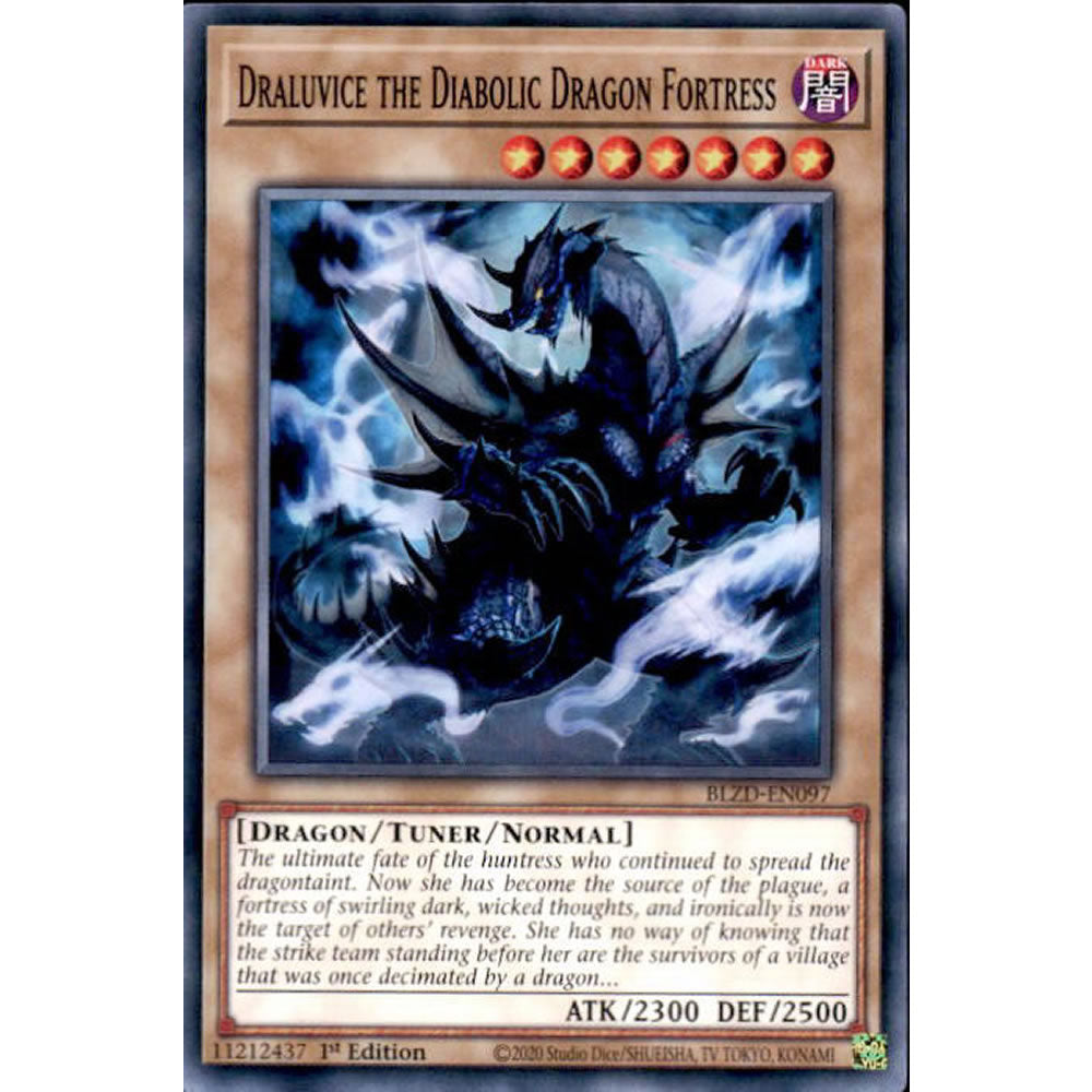 Draluvice the Diabolic Dragon Fortress BLZD-EN097 Yu-Gi-Oh! Card from the Blazing Dominion Set