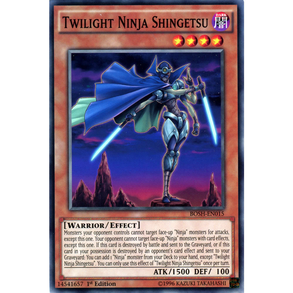 Twilight Ninja Shingetsu BOSH-EN015 Yu-Gi-Oh! Card from the Breakers of Shadow Set