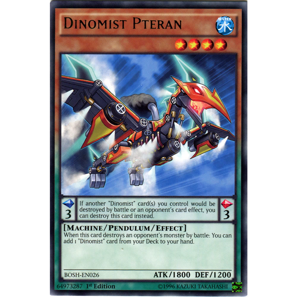 Dinomist Pteran BOSH-EN026 Yu-Gi-Oh! Card from the Breakers of Shadow Set