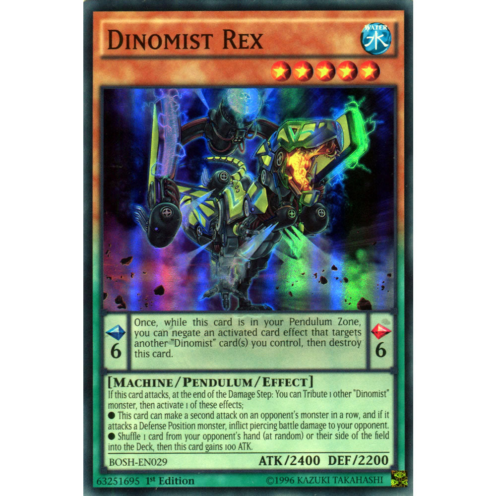 Dinomist Rex BOSH-EN029 Yu-Gi-Oh! Card from the Breakers of Shadow Set