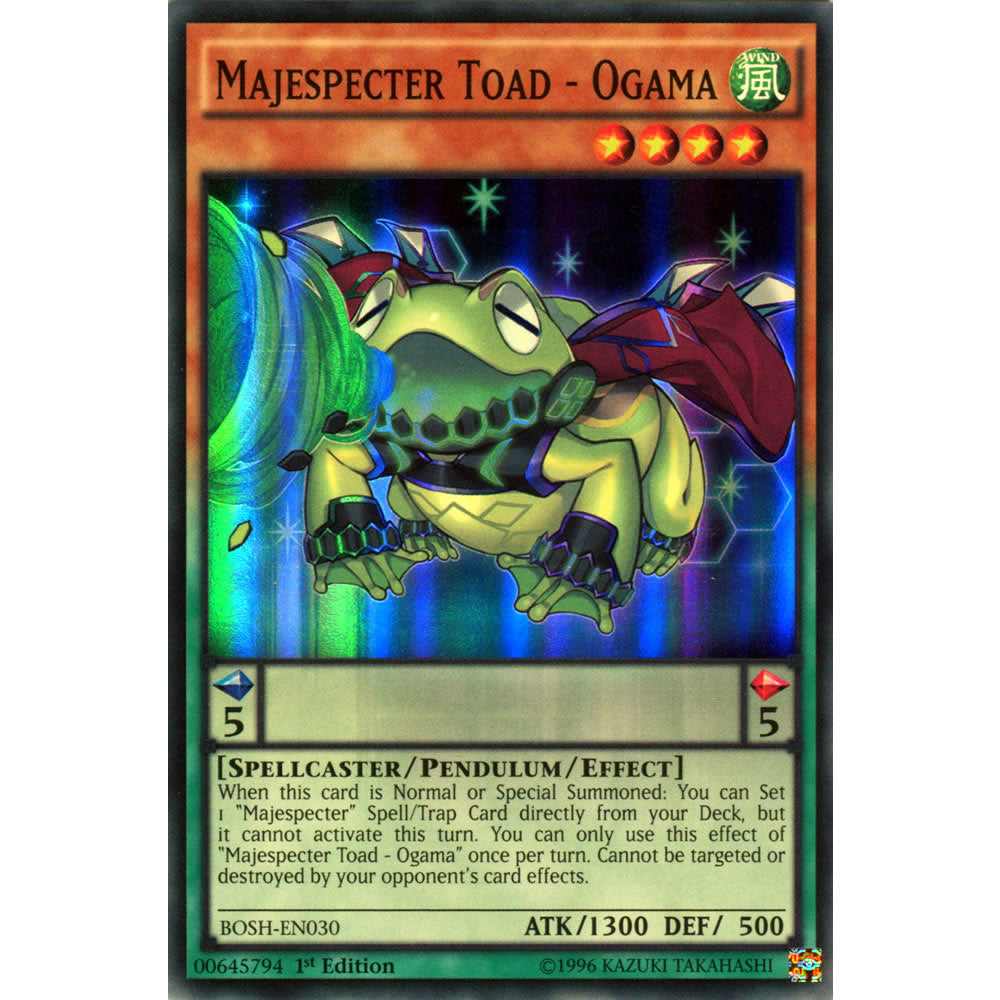 Majespecter Toad - Ogama BOSH-EN030 Yu-Gi-Oh! Card from the Breakers of Shadow Set