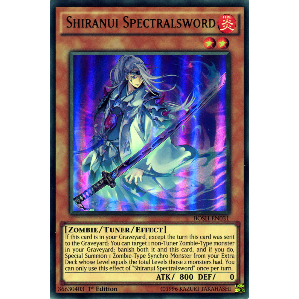Shiranui Spectralsword BOSH-EN031 Yu-Gi-Oh! Card from the Breakers of Shadow Set